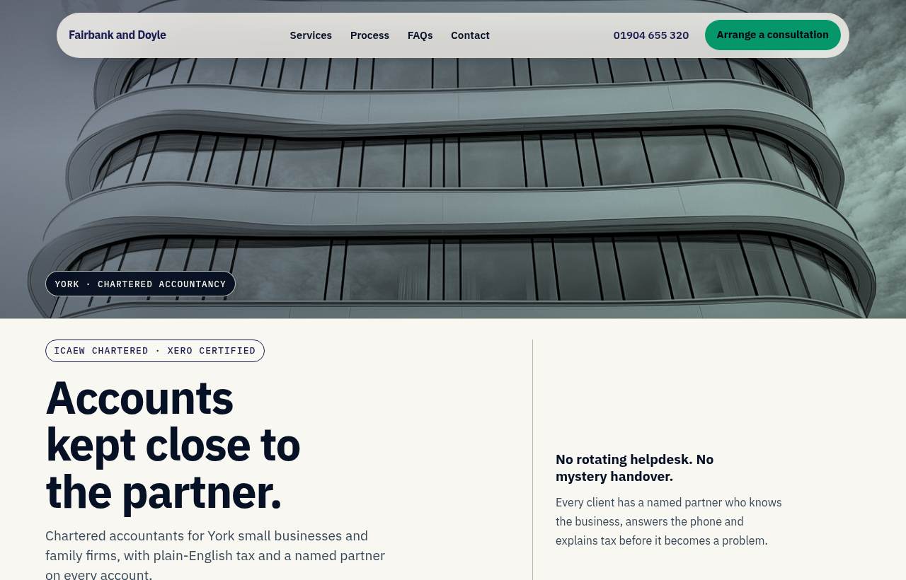 Fairbank and Doyle website design